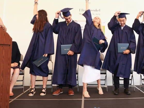 Selwyn upper school graduates turning their tassels at commencement