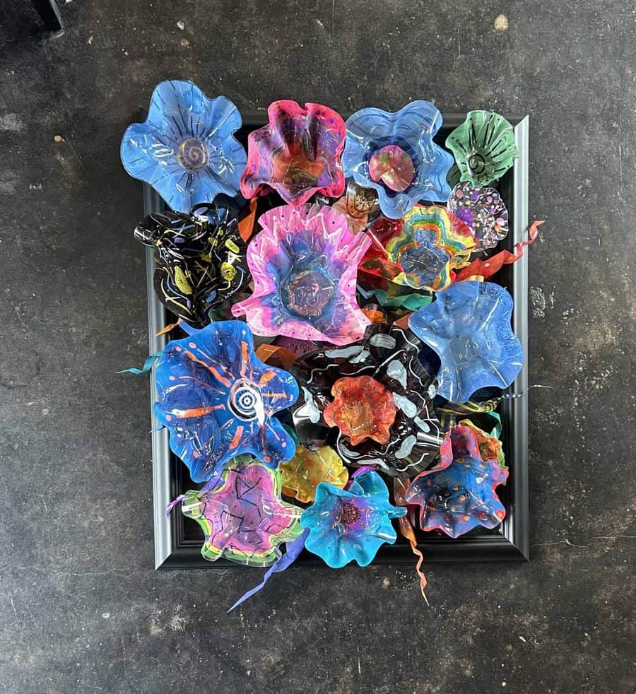Student ceramic work on display at Selwyn